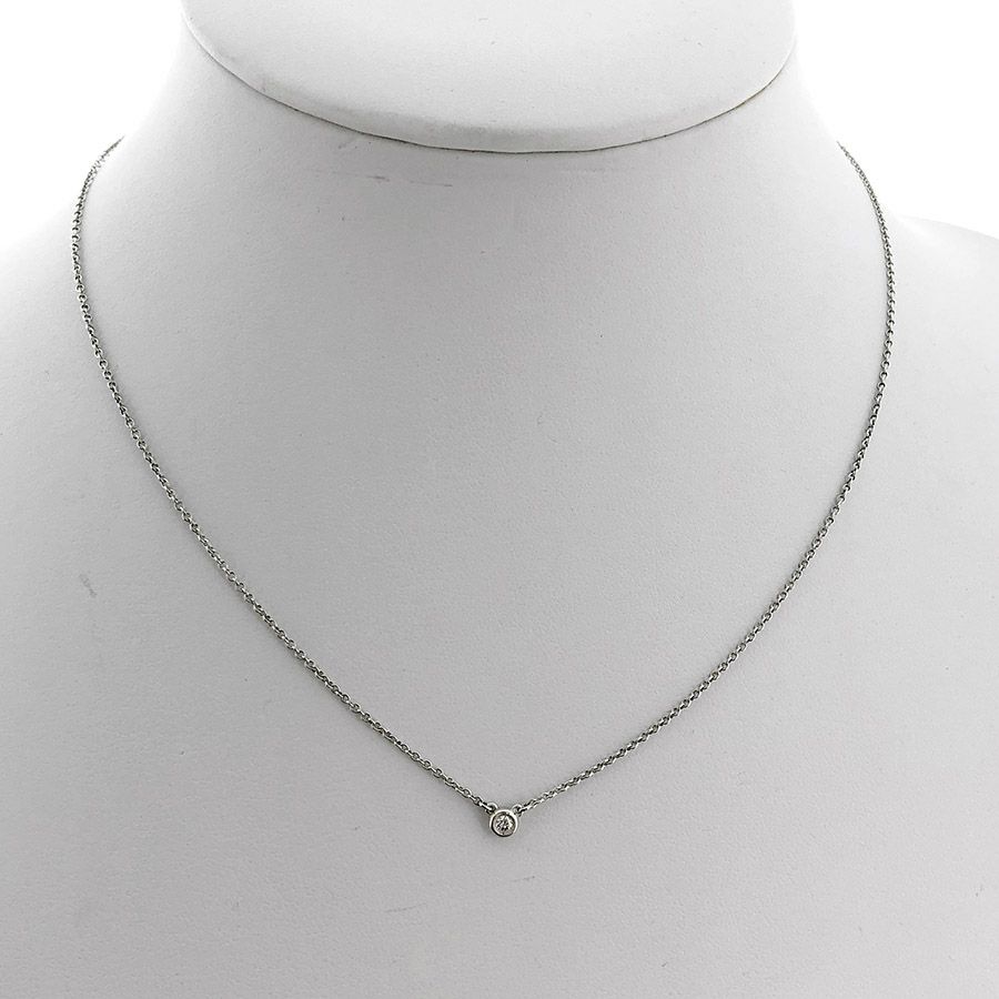 最新入荷】 【中古】TIFFANY＆Co. バイザヤード ネックレス 1Pダイヤ