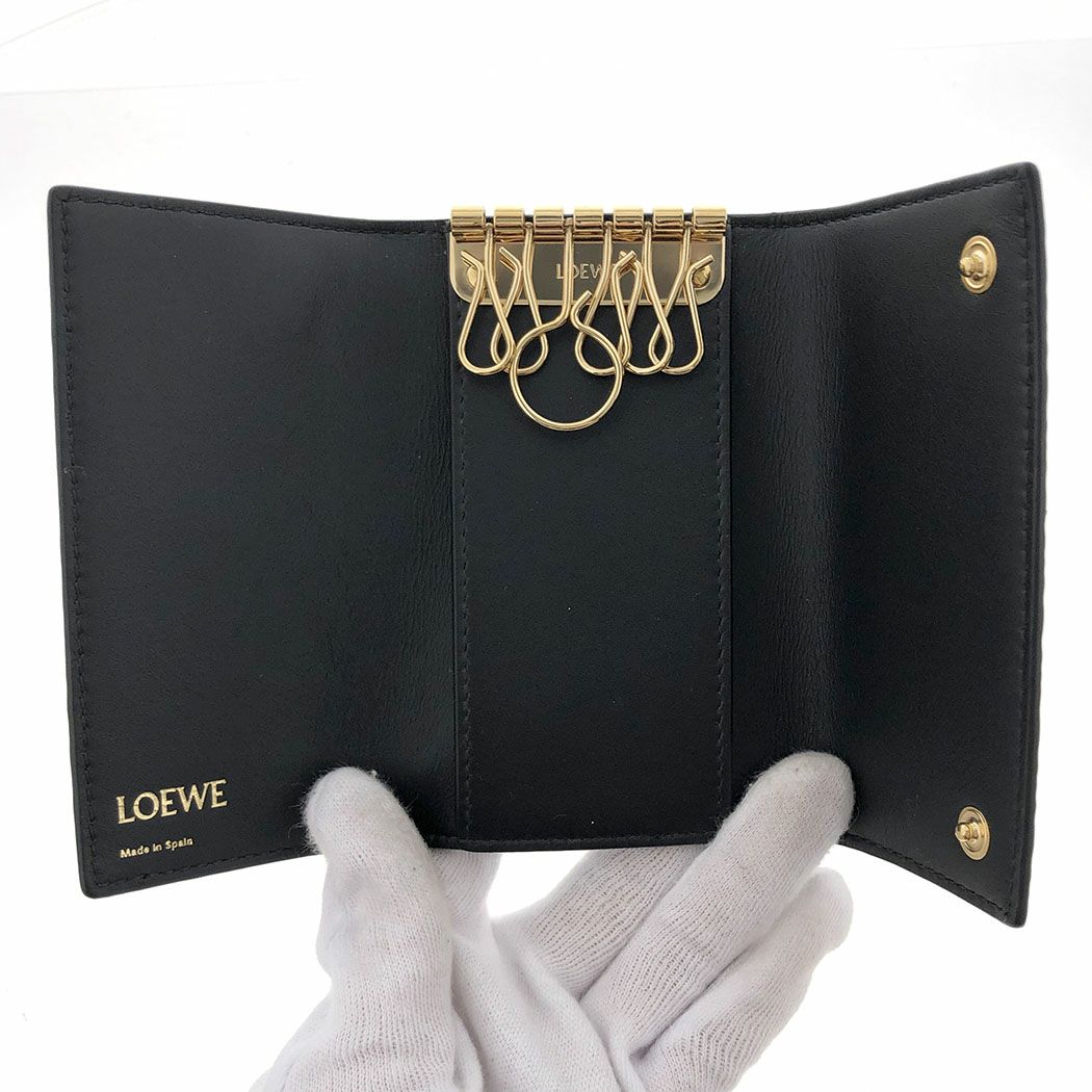 ロエベ　リピートアナグラム　6連キーケース エンボスシルクカーフ 楽天市場】LOEWE ロエベ REPEAT KEY CASE キーケース リピート 6