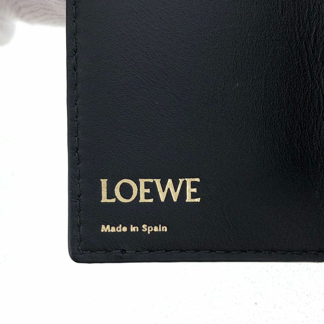 LOEWE 6連キーケース リピートアナグラム エンボス シルクカーフ