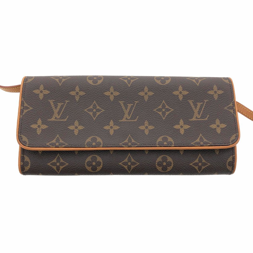 LOUIS VUITTON ポシェットツインGM M51852 モノグラム ミニバッグ 横長