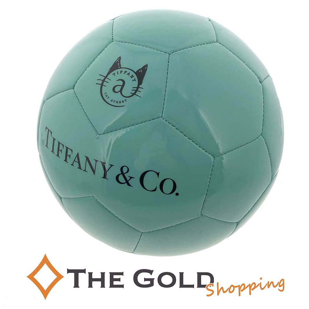 ティファニー×スポルディング□サッカーボール 原宿キャットストリート店限定 コラボ 5号 ティファニーブルー SPALDING Tiffany&Co.  【中古】 | THE GOLD ショッピング