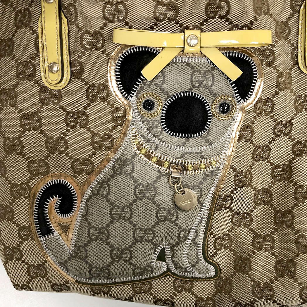 GUCCI トートバッグ 212374 グッチョリ オリバー パグ 子犬