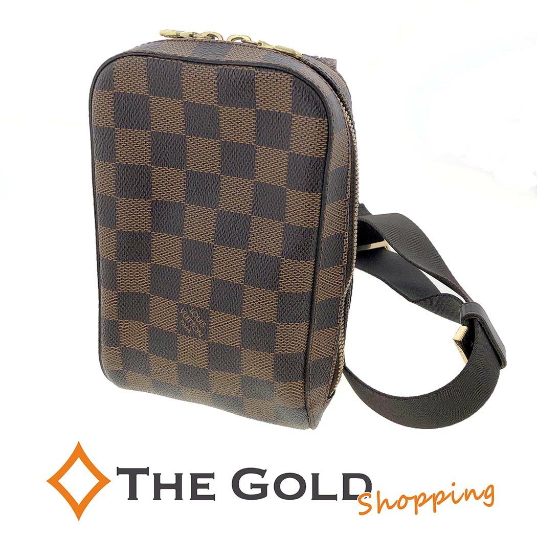 LOUIS VUITTON ジェロニモス N51994 ダミエ エベヌ ブラウン クロスボディバッグ メンズ ルイヴィトン 【中古】 | THE  GOLD ショッピング