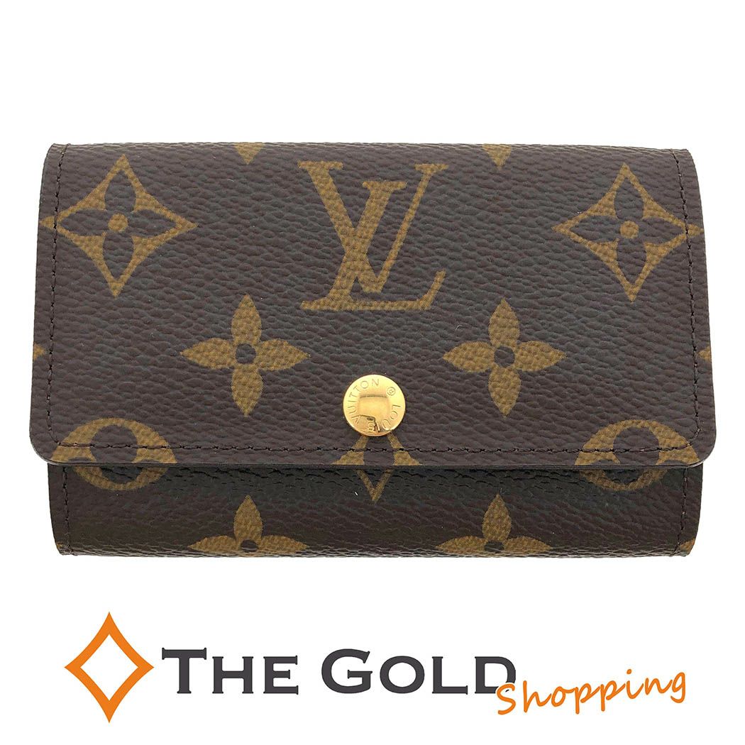 ルイヴィトン ミュルティクレ6 M62630 モノグラム 6連キーケース レディース ブラウン LOUIS VUITTON 【中古】 | THE  GOLD ショッピング