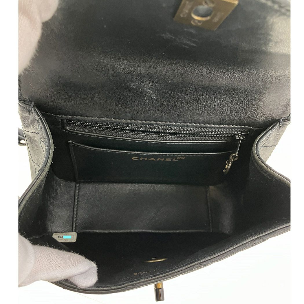CHANEL マトラッセ ワンショルダーバッグ 18cm プラスチックチェーン