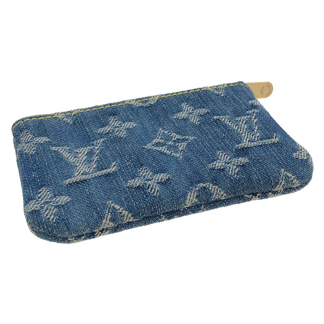 LOUIS VUITTON ポシェットクレ M95343 モノグラム デニム ブルー