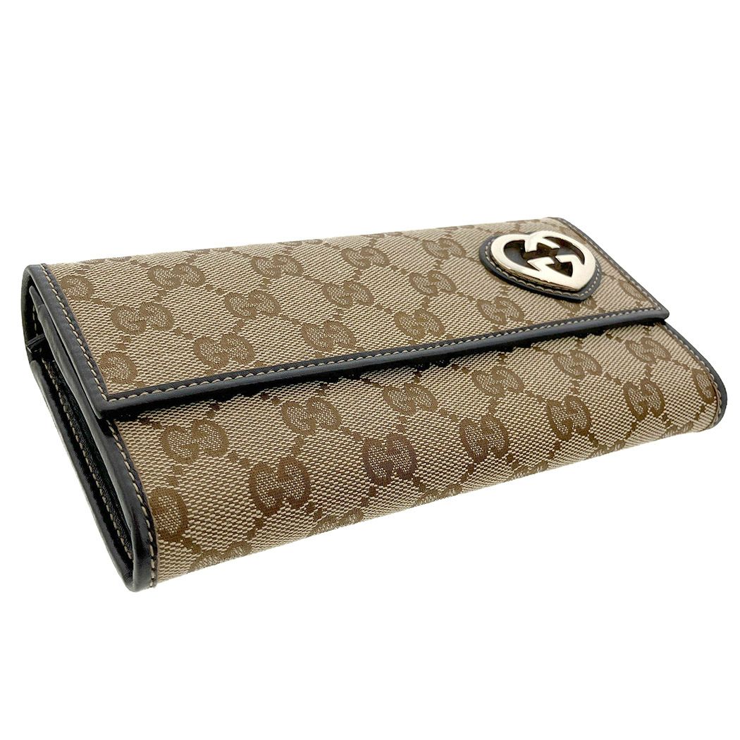 GUCCI ラブリー ハート かぶせロングウォレット 251861 GG GUCCI ラブリー ハート かぶせロングウォレット 251861 GG