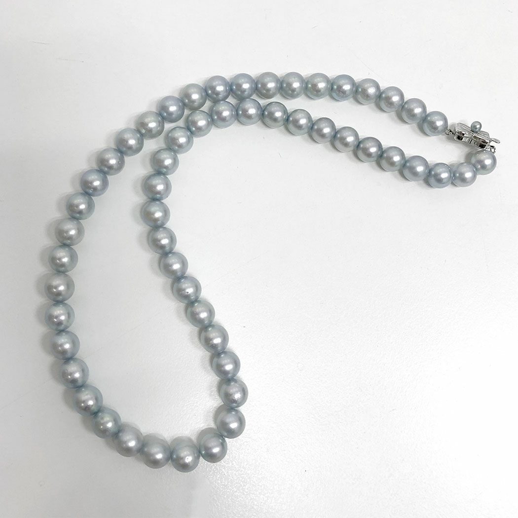 田崎真珠 ラウンドパールネックレス 48cm 8.6-8.8mm S ライト 田崎真珠 ラウンドパールネックレス 48cm 8.6-8.8mm S ライト
