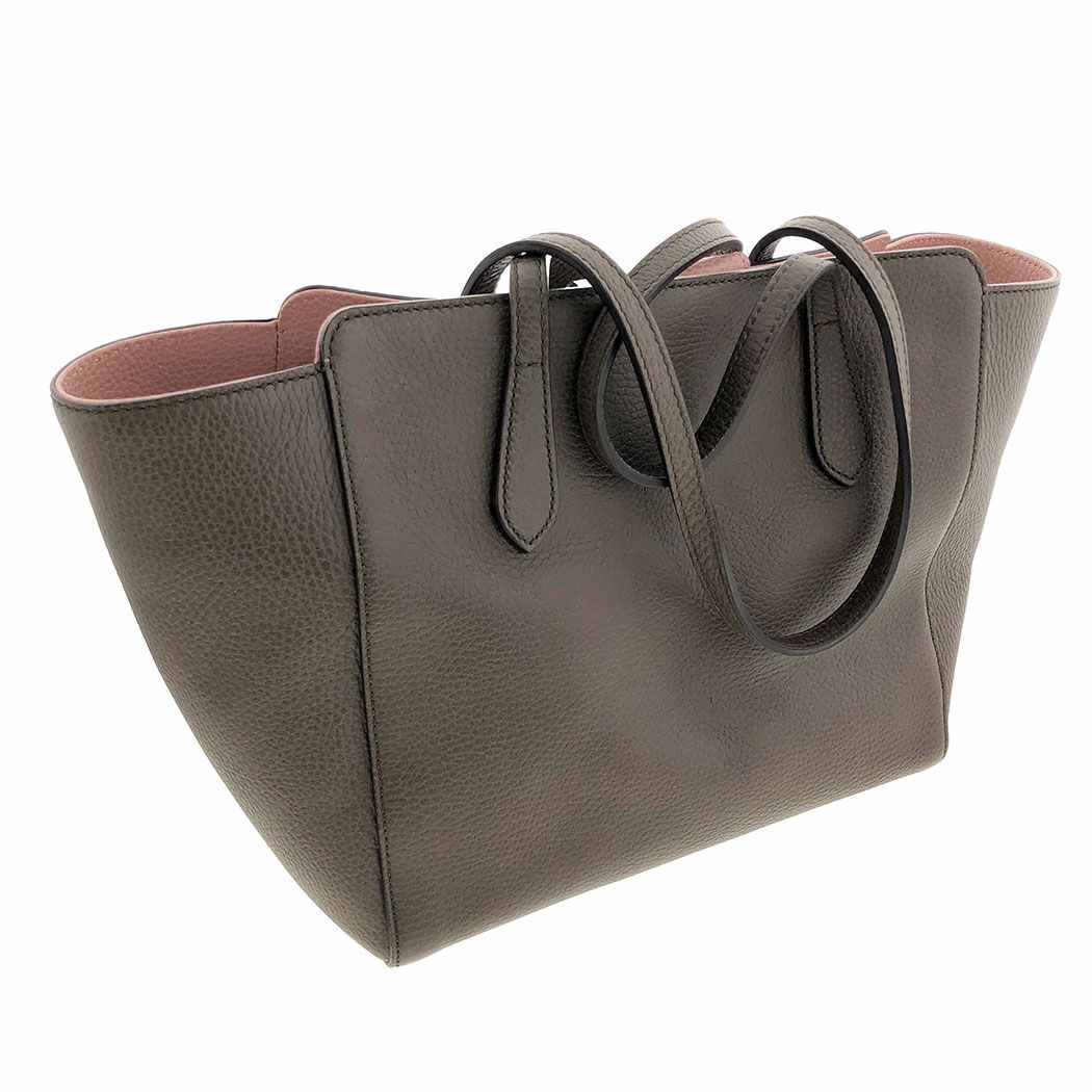 GUCCI スウィングトートバッグ 354408 ブラウン ピンク バイ