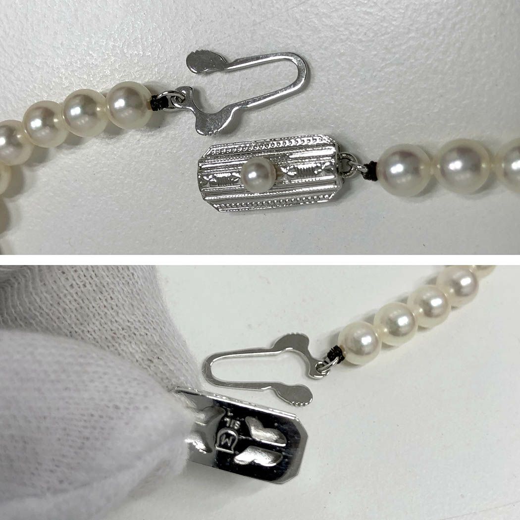 MIKIMOTO パールネックレス 42cm 5.5-6.0mm SIL ホワイト