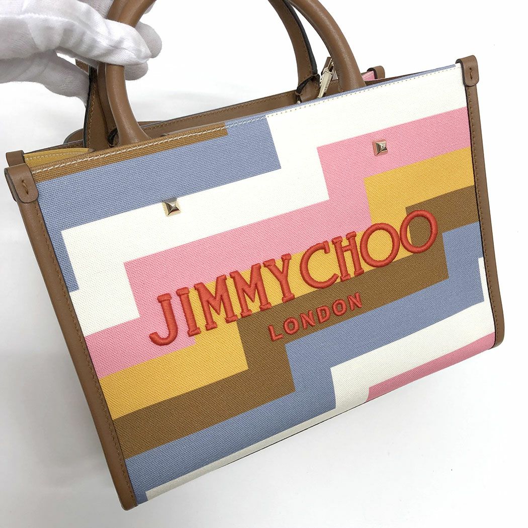 JIMMY CHOO アイボリー トートバッグ
