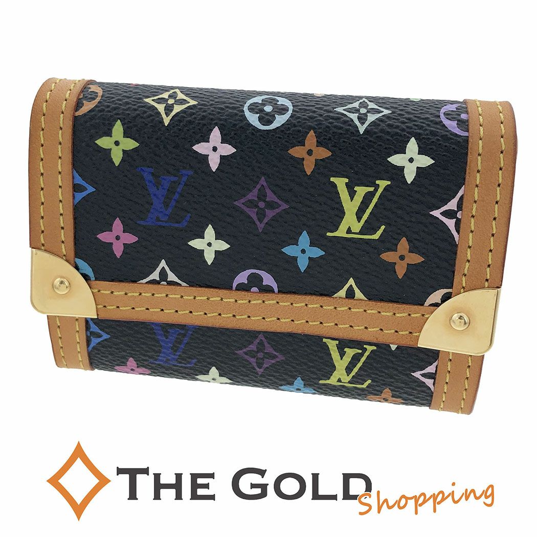 LOUIS VUITTON ポルトモネプラ M92656 モノグラム マルチカラー  