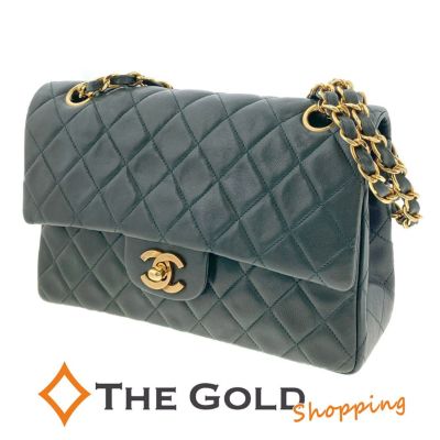 シャネル 30年前ゴールド キルティング バッグ CHANEL ゴールド キルティング バッグ - メルカリ