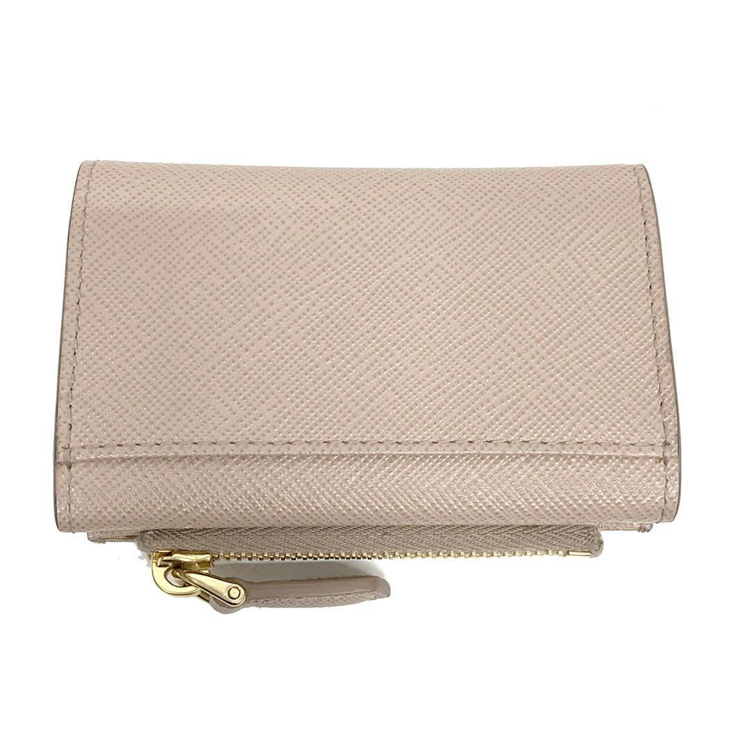 PRADA サフィアーノトライアングル カードケース 1MC085 レザー ピンク  