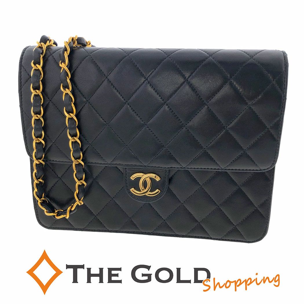 CHANELシャネル　ゴールドと黒のヒョウ柄　ショルダーバッグ　希少 バッグ | THE GOLD ショッピング