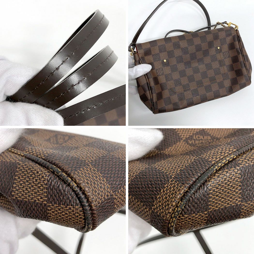 LOUIS VUITTON フェイボリットMM N41129 ダミエ エベヌ ブラウン 2WAY