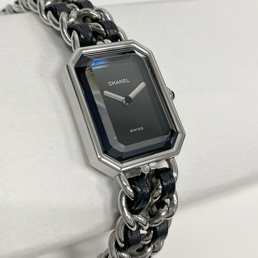 CHANEL プルミエール H0451 ベルトMサイズ OH済 クォーツ ブラック