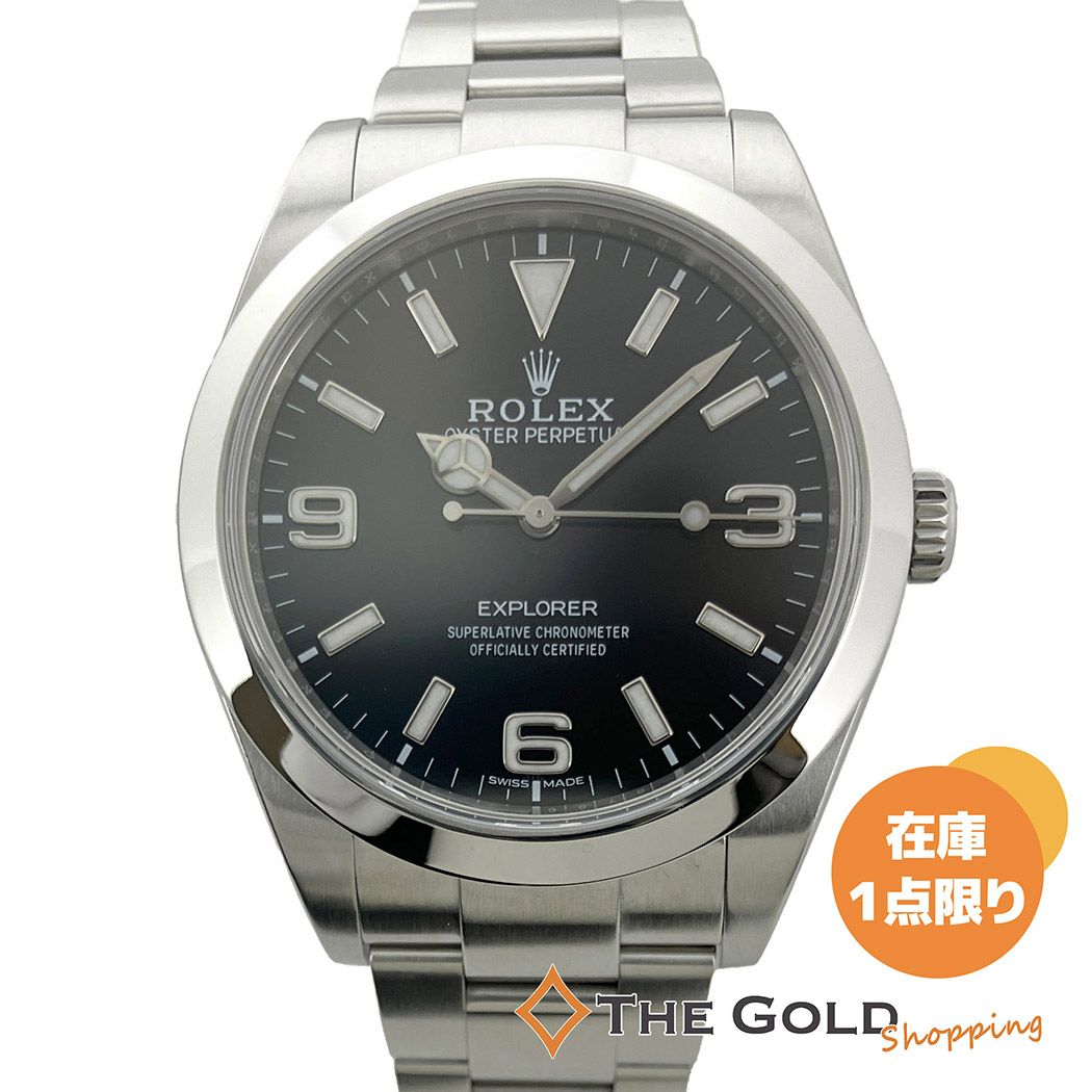 ROLEX エクスプローラーI 214270 OH済 39mm 黒文字盤 ステンレス