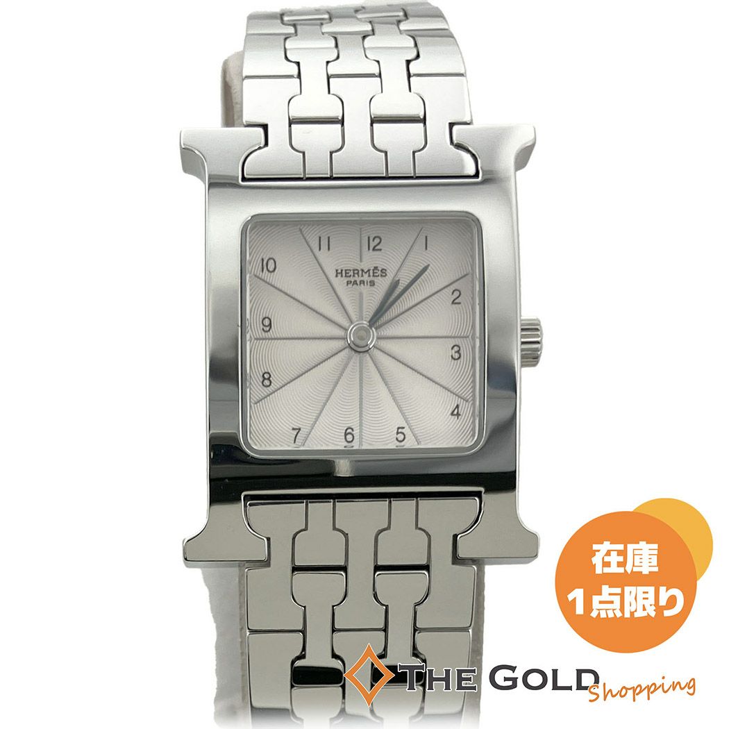 HERMES Hウォッチ HH1.210 OH済 仕上げ済 クォーツ ギョーシェ